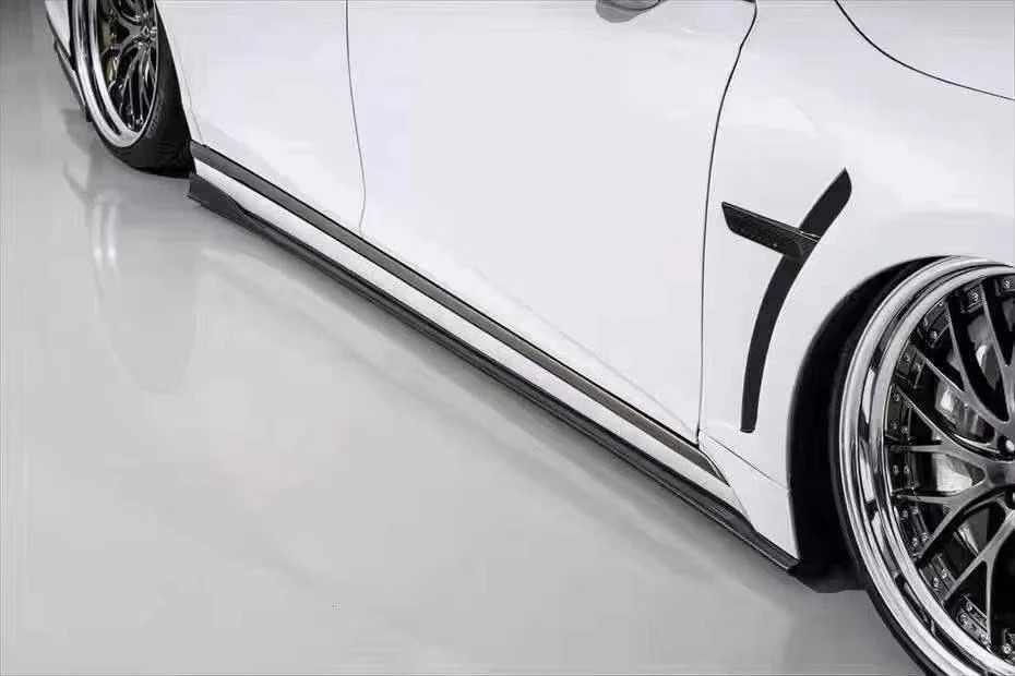 OEM High Quality AX Style Real Dry Carbon Fiber Car Side Skirt for LS500